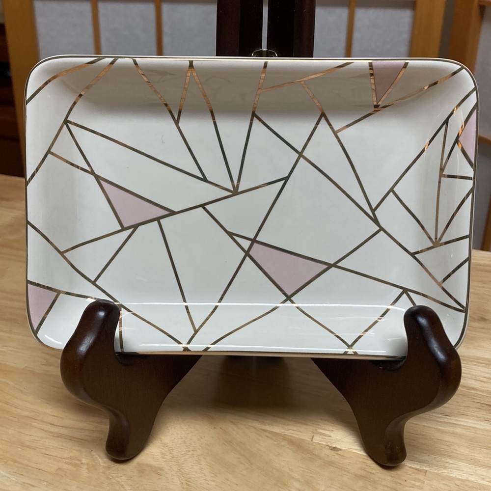 Summer & Rose Geometric Ceramic Trinket Dish